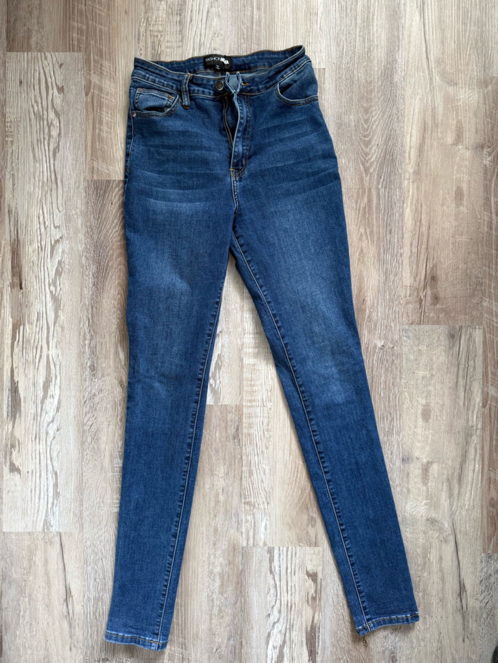 Fashion Nova Navy High-Rise Skinny Jeans